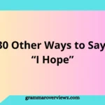 Illustration showing different ways to say “I hope” in emails, conversations, and professional communication with examples of expressive English phrases.