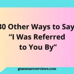 Professional networking with alternative ways to say "I Was Referred to You By" in emails and introductions.