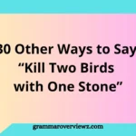 Illustration showing modern alternatives to the idiom "Kill Two Birds with One Stone" with communication and productivity concepts.
