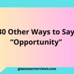 30 other ways to say Opportunity with examples for professional and everyday English