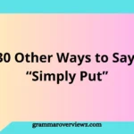 Other Ways to Say “Simply Put” with clear and professional alternatives