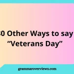 Other Ways to Say “Veterans Day” with respectful phrases to honor veterans