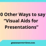 other ways to say visual aids for presentations with examples