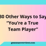Other Ways to Say “You’re a True Team Player” with professional examples