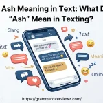 Ash Meaning in Text explained with texting slang examples and meanings
