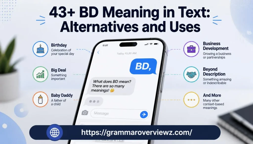 BD meaning in text explained with common texting and professional meanings
