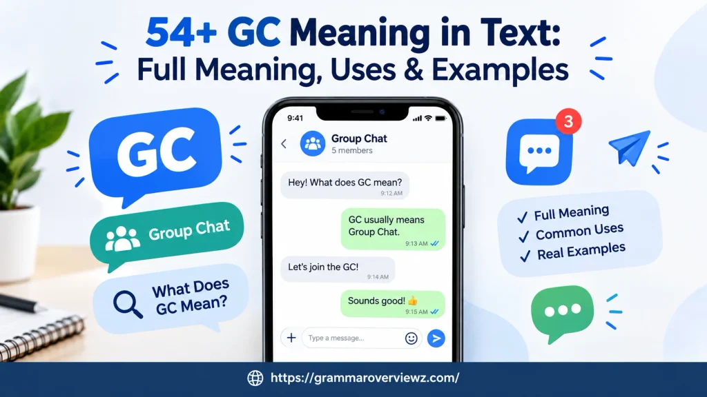GC Meaning in Text