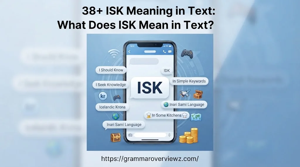 ISK Meaning in Text showing ISK in a smartphone messaging interface