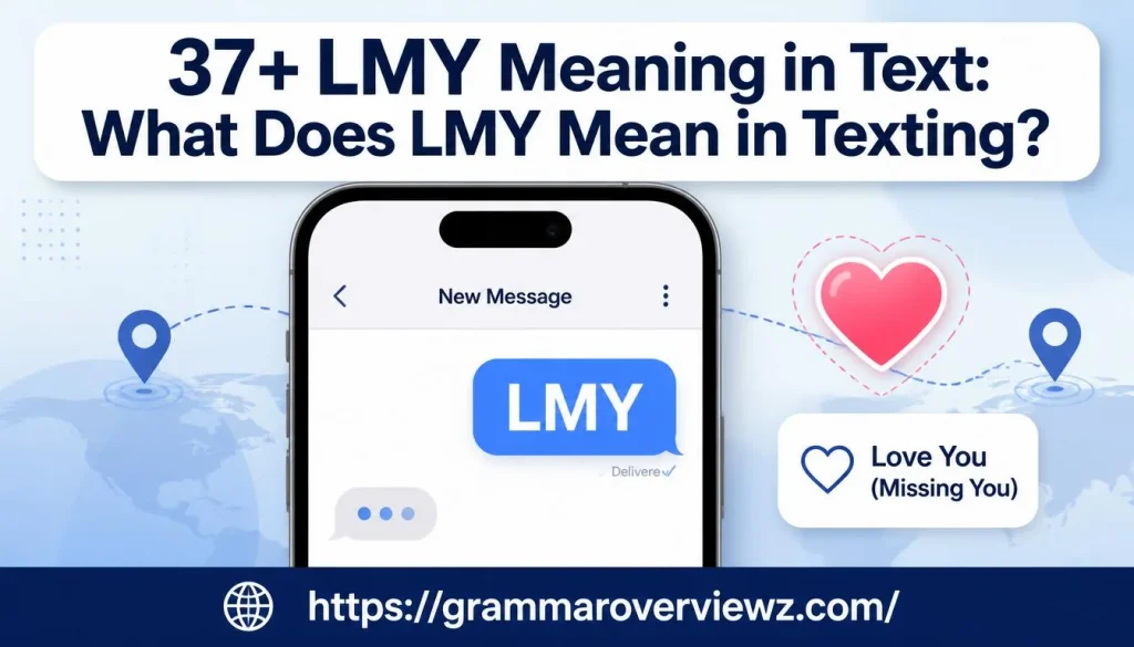 LMY Meaning in Text showing LMY as Love and Miss You in a smartphone message