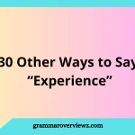 Other Ways to Say Experience With Examples
