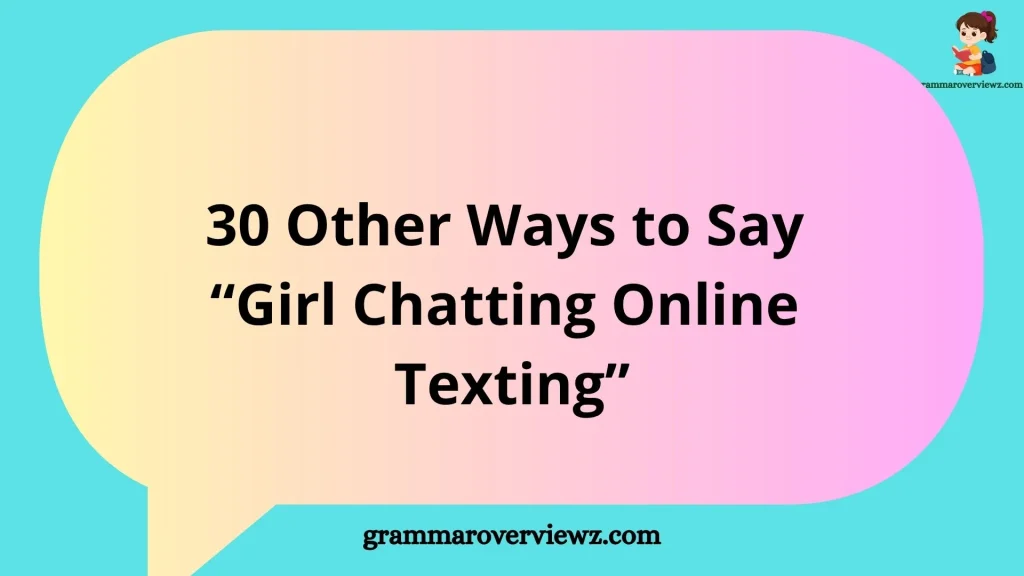 Girl chatting online and texting a friend on a messaging app