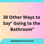 other ways to say going to the restroom with funny and polite phrases