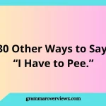other ways to say “I have to pee” with polite and funny bathroom phrases
