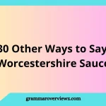 Other Ways to Say Worcestershire Sauce with examples