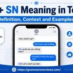 SN meaning in text explained with examples of texting and online communication