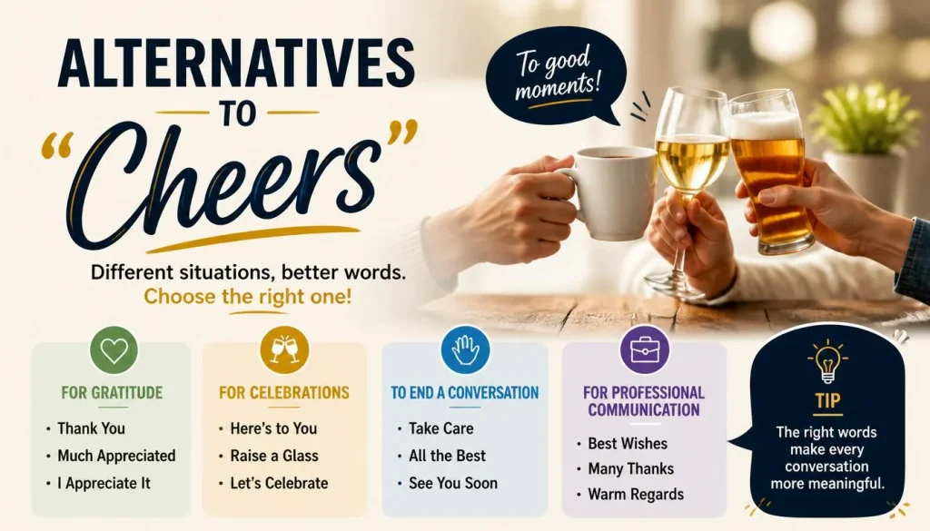 Ways to Say ‘Cheers’ quick answer