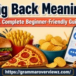 Big Back Meaning: A Complete Beginner-Friendly Guide, featuring food illustrations and social media symbols.