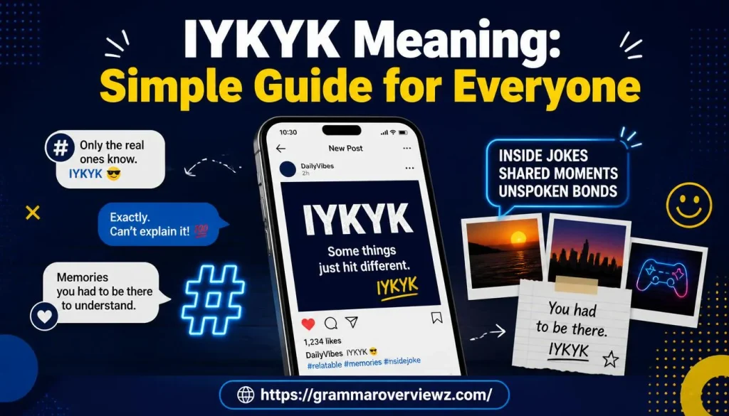 IYKYK meaning explained with social media messages and inside joke references.