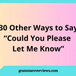 Other Ways to Say “Could You Please Let Me Know” With Examples