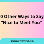 other ways to say nice to meet you, with examples for friendly and professional introductions.
