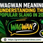 Wagwan meaning in Jamaican slang with Jamaican-inspired design.