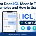 ICL meaning in text explained with a smartphone chat showing “I Can't Lie.”